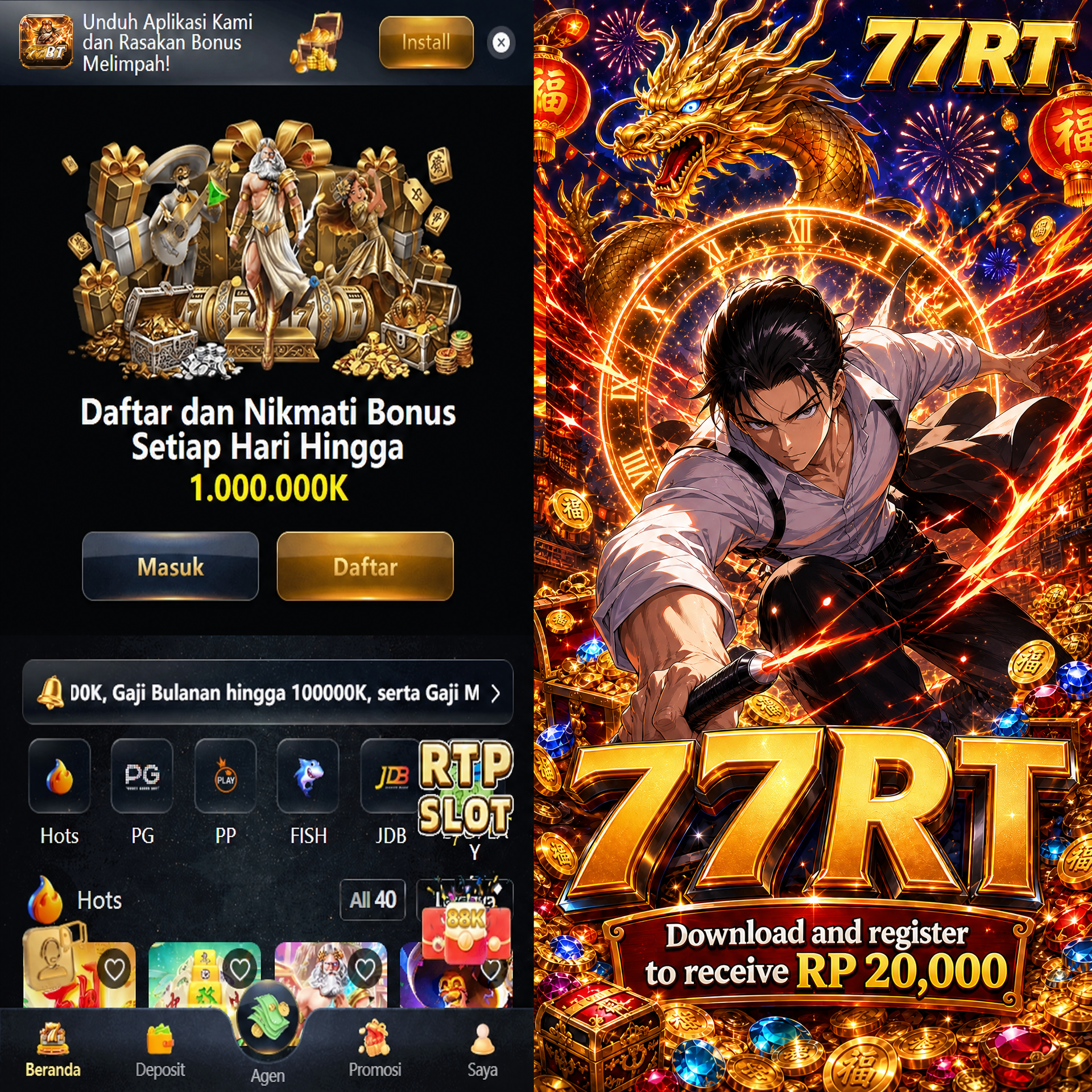 77RT - 77rt Situs Resmi Slot Online dan Pilihan Game PG Soft