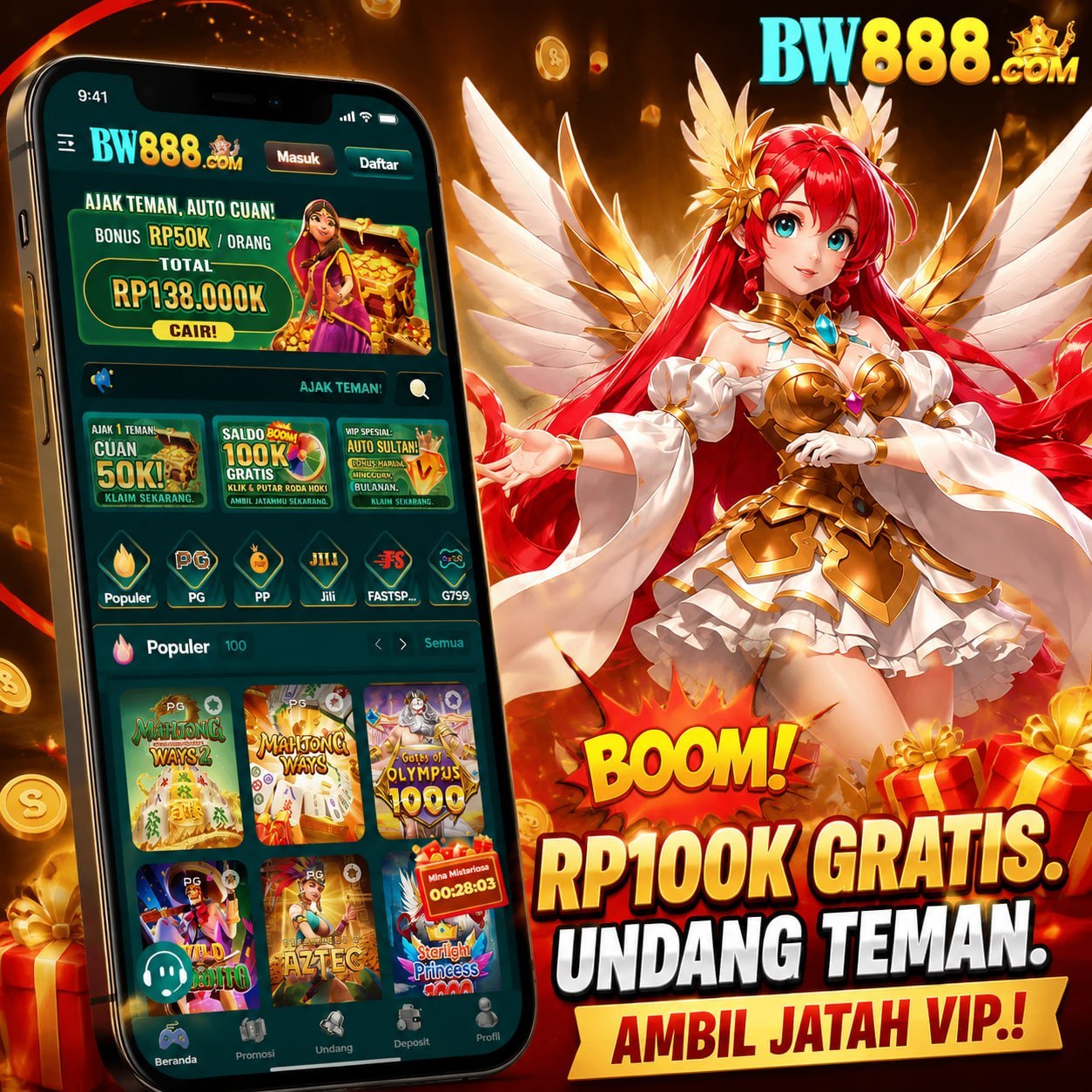 Tampilan pertama bw888